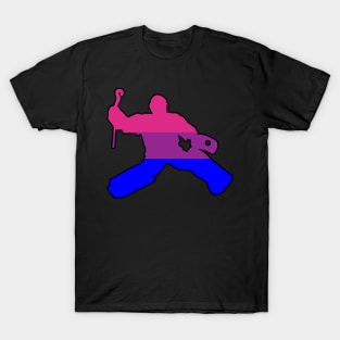 Field Hockey Goalie: Bisexual Pride T-Shirt